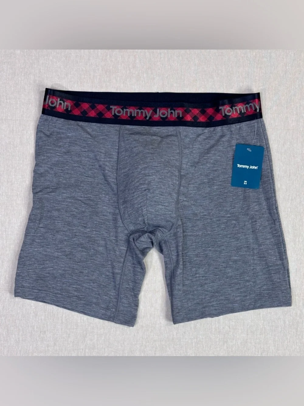 Tommy John Second Skin Boxer Briefs Gray Modal Stretch Comfort NWT L